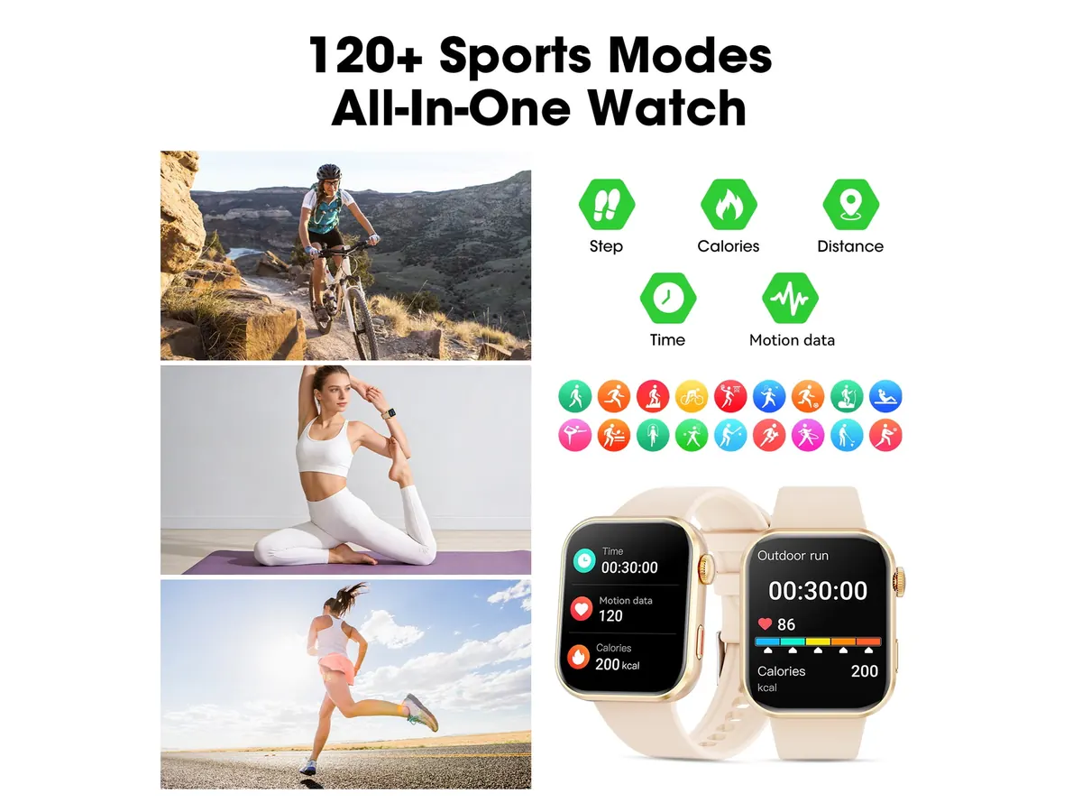 Activity Tracking with the Mingdaln 1.93-inch AI Smart Watch for Women