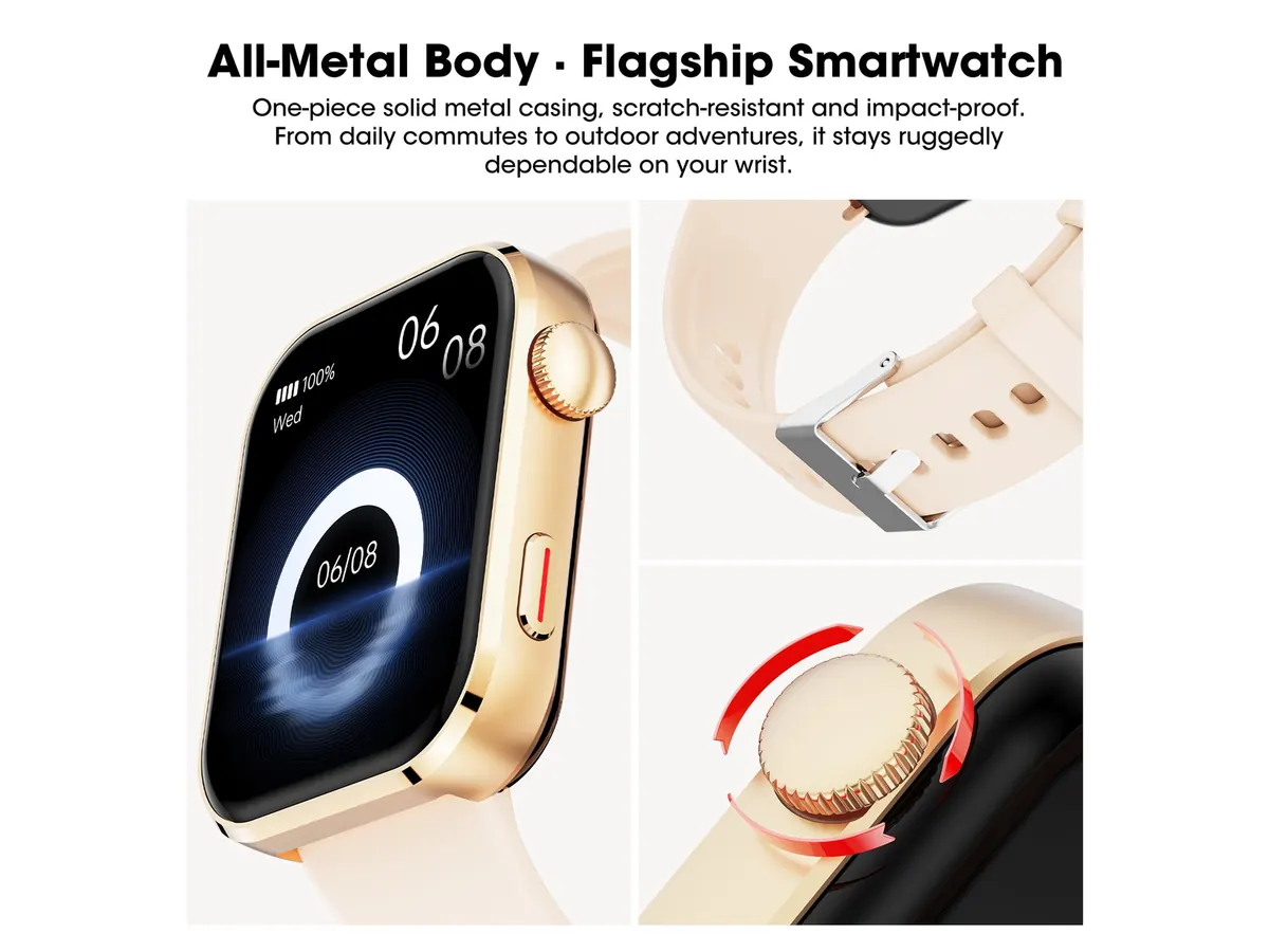 Design Details of the Mingdaln 1.93-inch Metal-Body Fitness Smart Watch