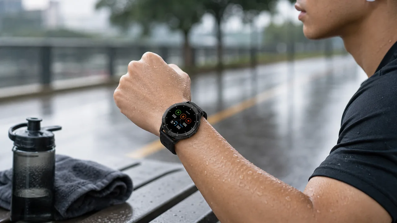 MingDaln 1.39 inch men smart watch used for activity recording and daily water resistance