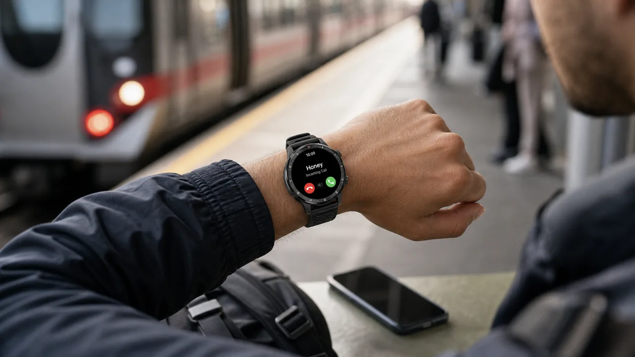 MingDaln 1.39 inch men smart watch used for Bluetooth calls and message alerts